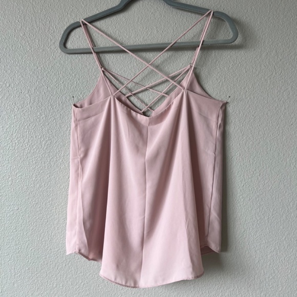 Express Going Out Strappy Tank - Pink (S) - Picture 2 of 2